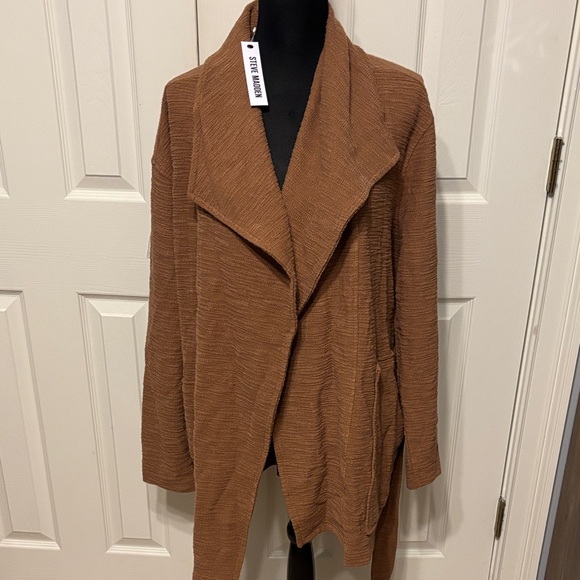 Steve Madden Sweaters - Steve Madden Textured Open Front Cardigan.